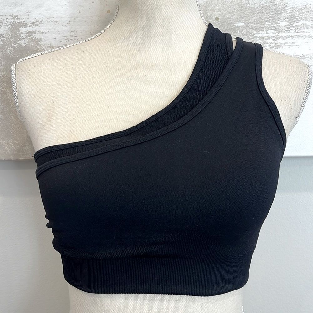 Asymmetrical Double Strap Sports Bra